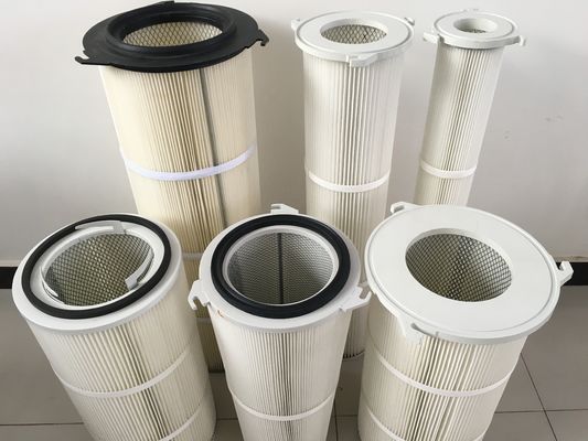 215mm 内径ポリエステル繊維産業用空気塵収集器フィルターカートリッジ