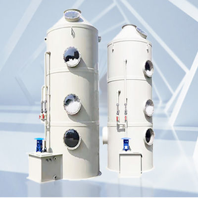 肥料生産における工業廃棄物ガス処理のためのPPガススクルーバースプレータワー