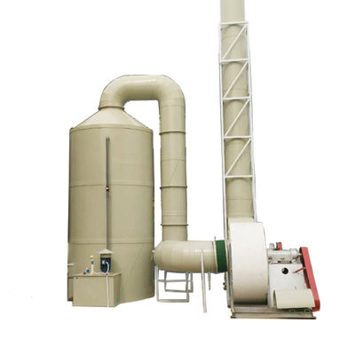 肥料生産における工業廃棄物ガス処理のためのPPガススクルーバースプレータワー