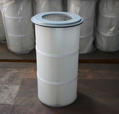 ポリエステルガラス繊維 プロフェッショナルHEPA プリーテッド 空気フィルター 粉塵収集器 D325*1000 mm