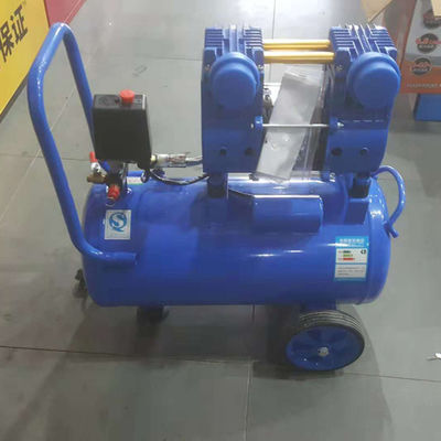サイレントオイルフリー空気圧縮機 空気ポンプ 980W パワー 30L 容量 ポータブル構成
