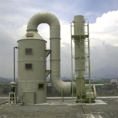 5 Kw パワーポンプ 粉塵洗浄塔 噴霧洗浄塔 白色またはカスタマイズ可能な色で排気ガス処理