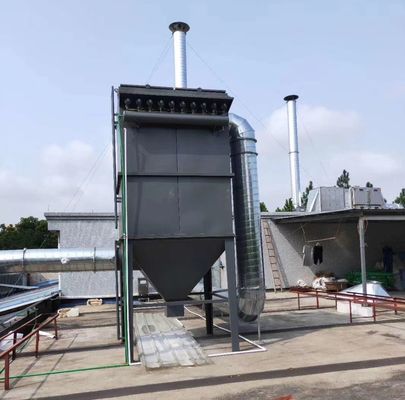 木製セメント工場のパルス吹き粉塵収集機 粉塵収集 3kw 炭素鋼
