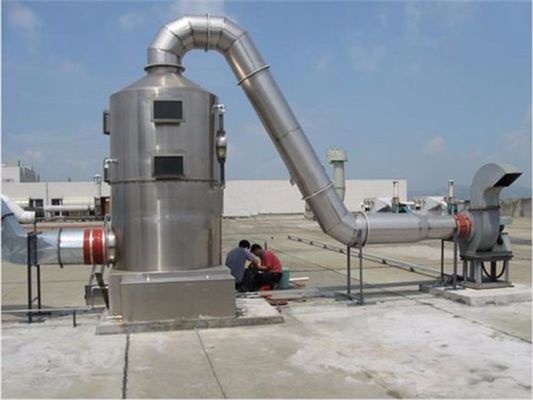 液体抽出用工業廃棄物ガス清掃機 化学噴霧吸収塔
